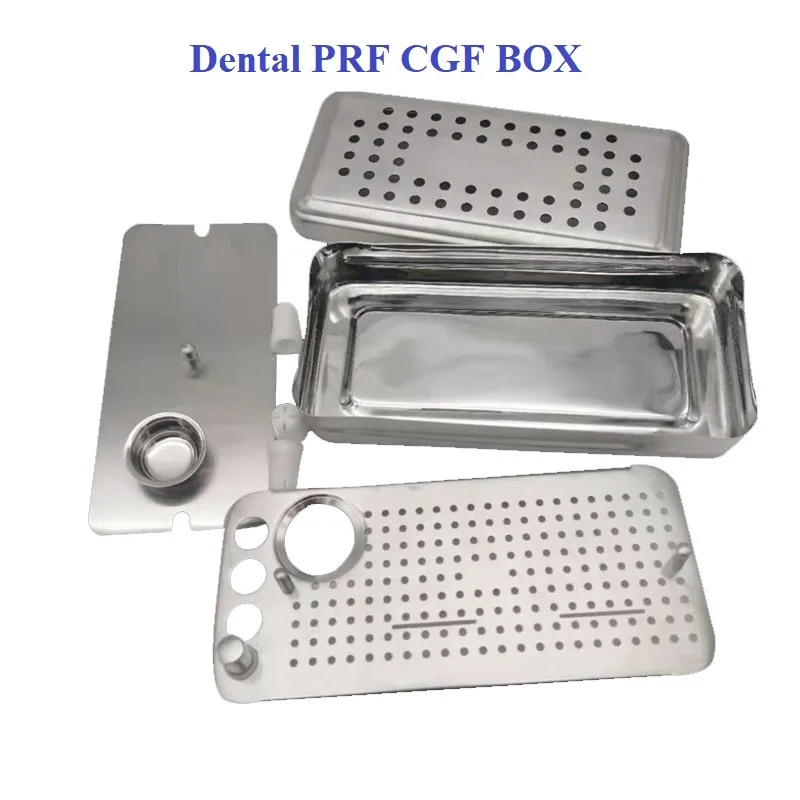 Tandheelkundige Implantaat Prf & Cgf Box Rvs Plaat Rijke Fibrine Box Implantaat Chirurgie Membraan Kit Grf Box Tandarts Instrument