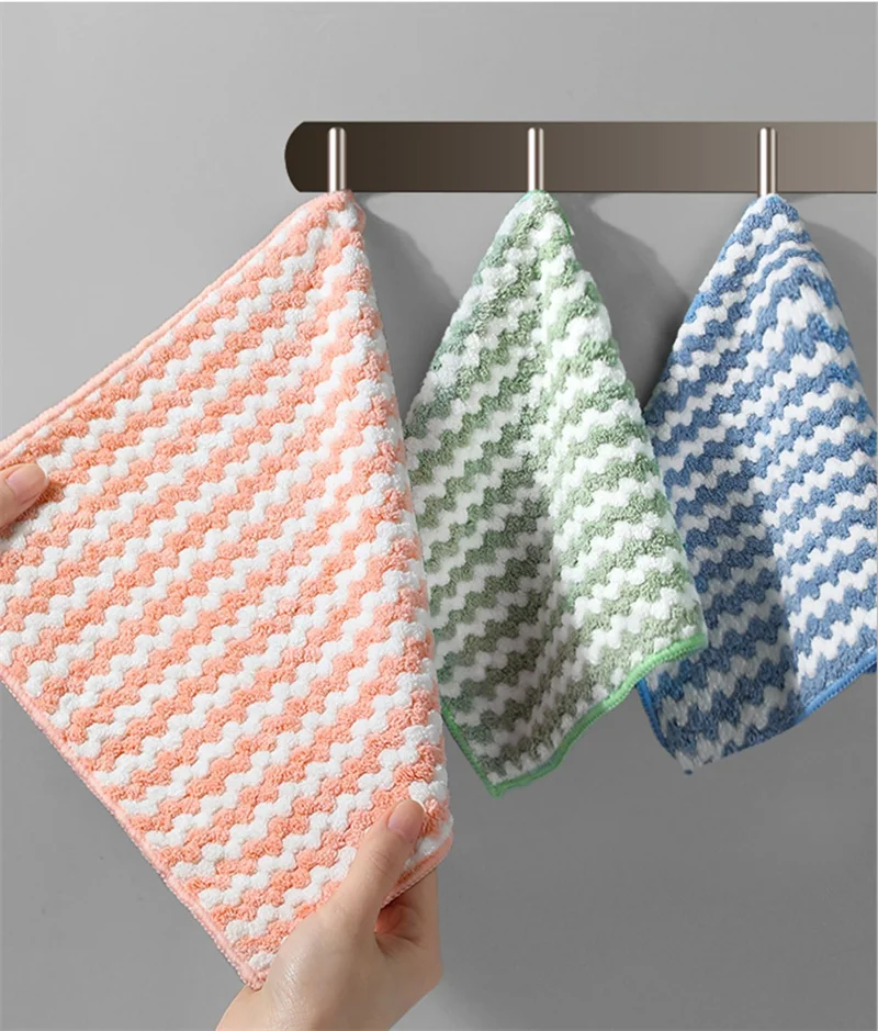 3/5 pieces of microfiber cloth and lazy person absorbent cleaning Kitchen towel cloth for washing dishes tablecloth