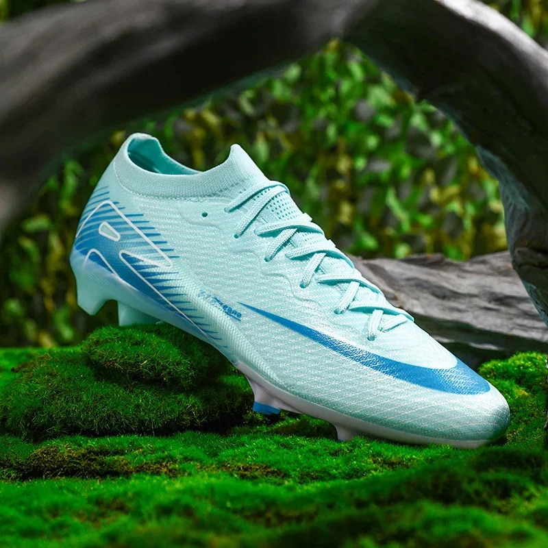 

New Men Football Boots Indoor Grass Cleats Soccer Shoes Long Spikes Ultralight Match Breathable Sneakers Training Drop Shipping