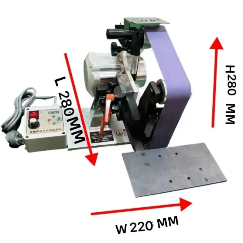 Multifunctional miniature belt grinder, portable sander for household workshops