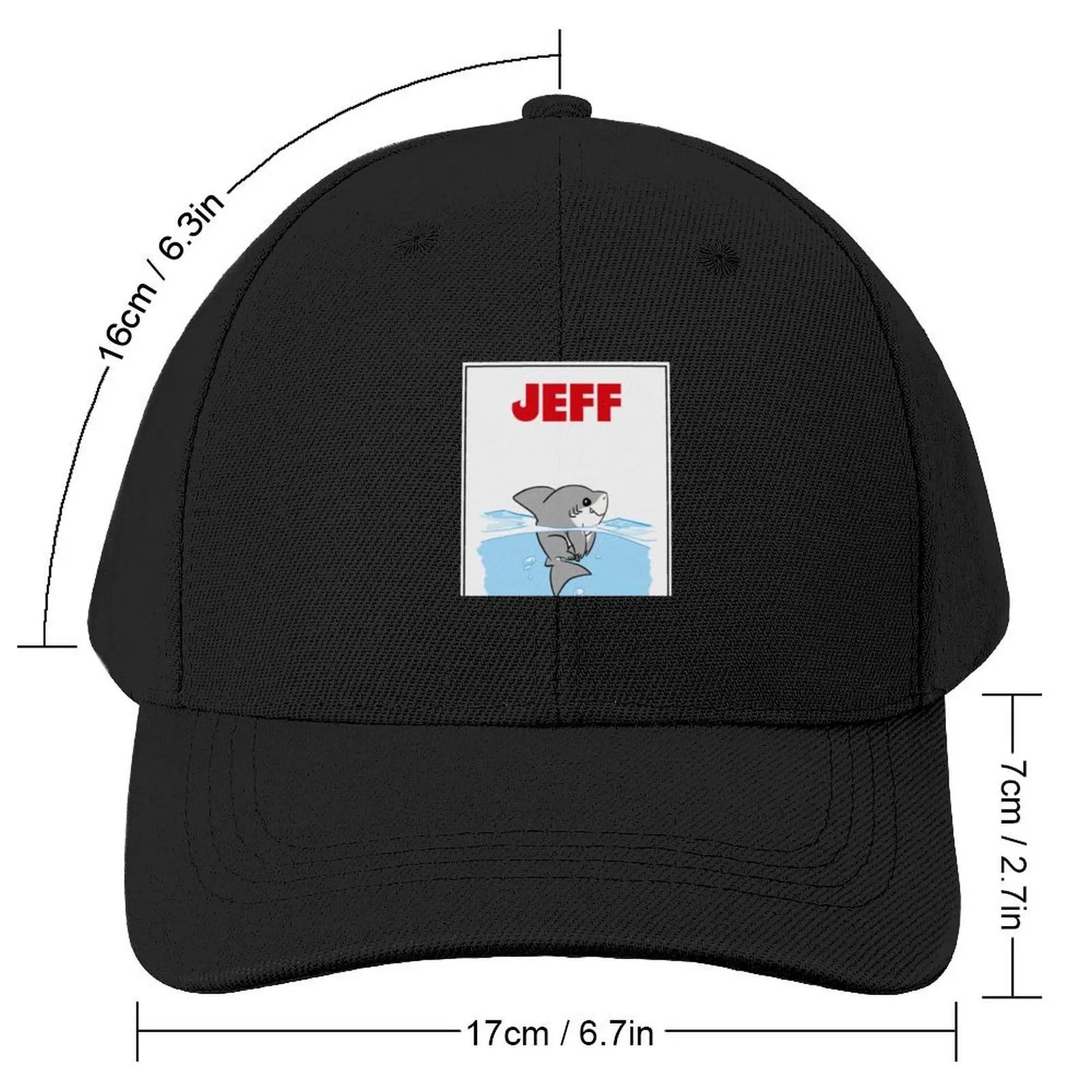 Jeff The Landshark Baseball Cap Dropshipping funny hat Anime Hat Men Caps Women's