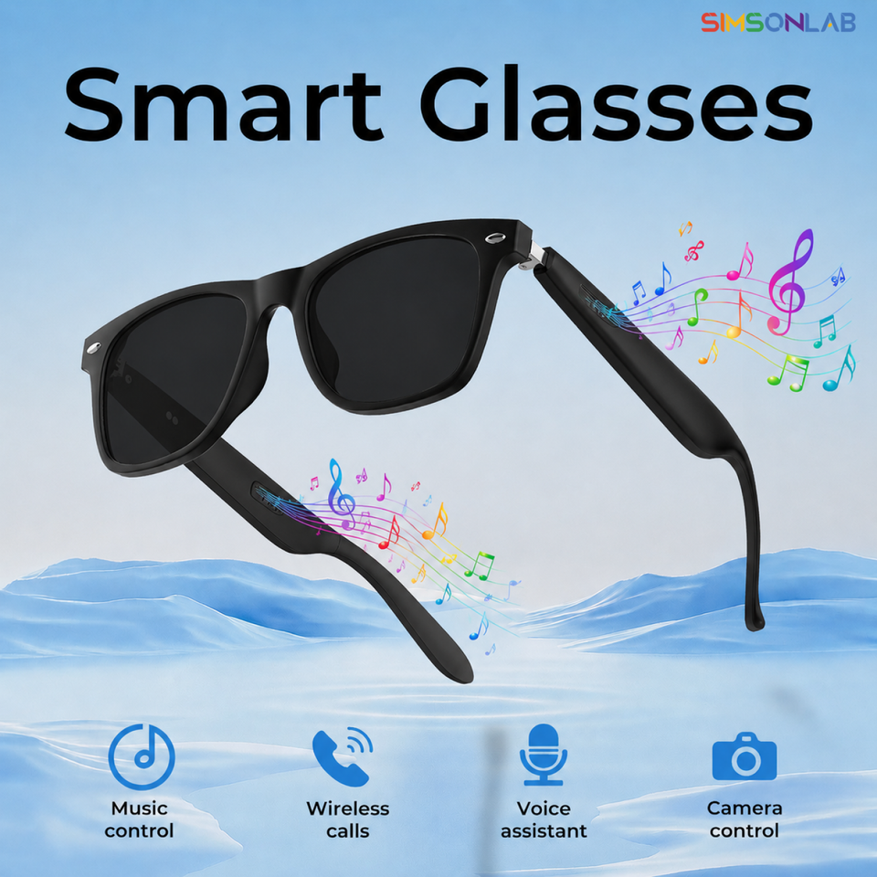  2026 New Smart Glasses AI Translation Bluetooth recording Listening To Music Smart Sunglasses for Men Women Gifts 