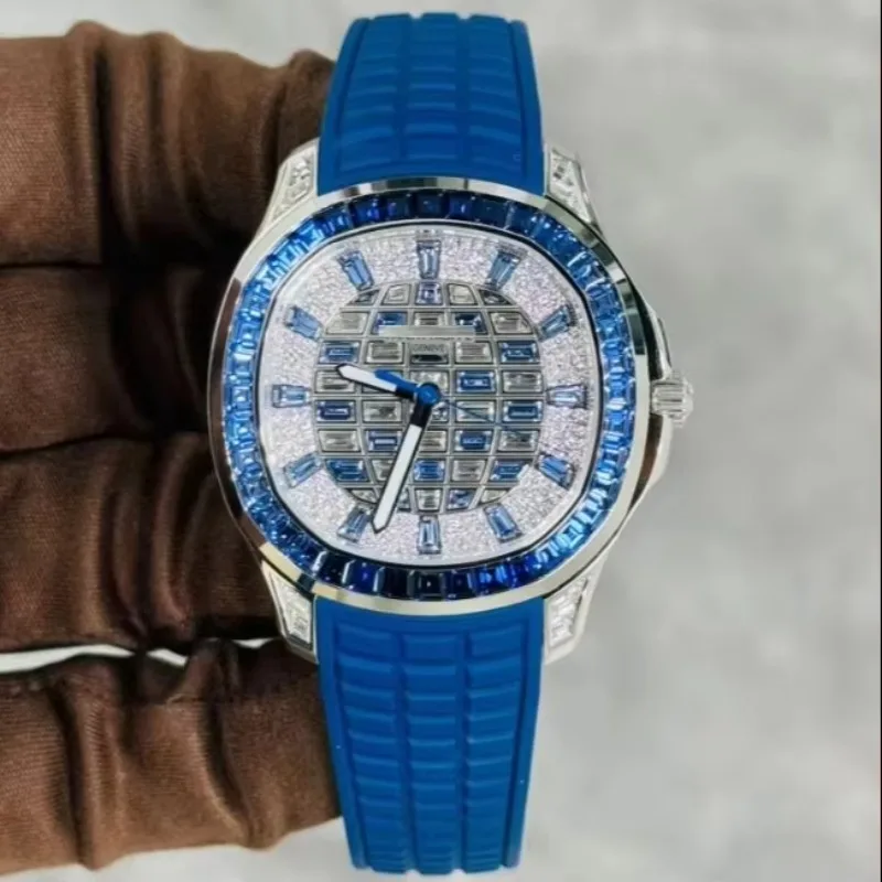 

New VVS Moissanite Watch Diamond Watch Classic HipHop Automatic Mechanical Watch for Men