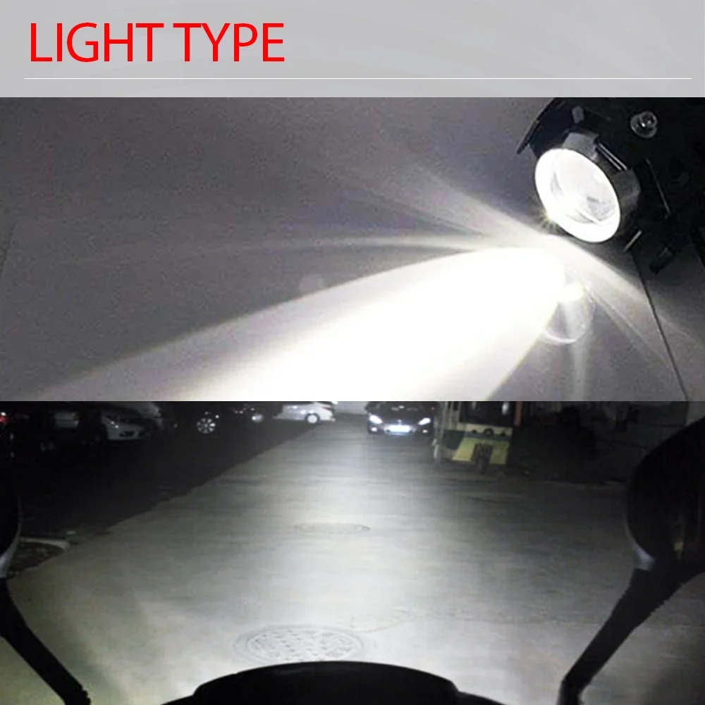 Auxiliary Spotlights Motorbike Spot High/Low 80w Bicycle Angel Eye Fog light headlight4x4 ATV Bike SUV UTV - Image 3