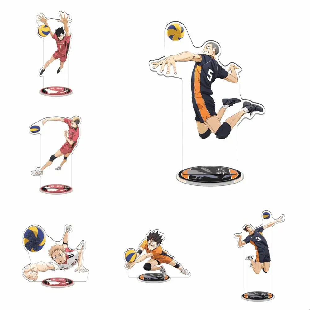 Anime volleyball Young person HD 15CM Acrylic Keychain Stand Kageyama Tobio Volleyball Boys Figures Characters Desktop Standing