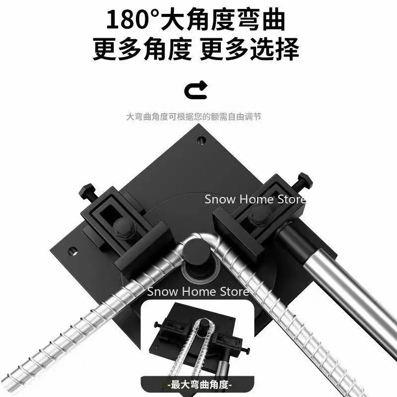 Dobrador manual de barra de aço, 1-12mm, portátil, construção, máquina de dobra, ferramenta de vergalhão, haste deformada, máquina dobrável, novo