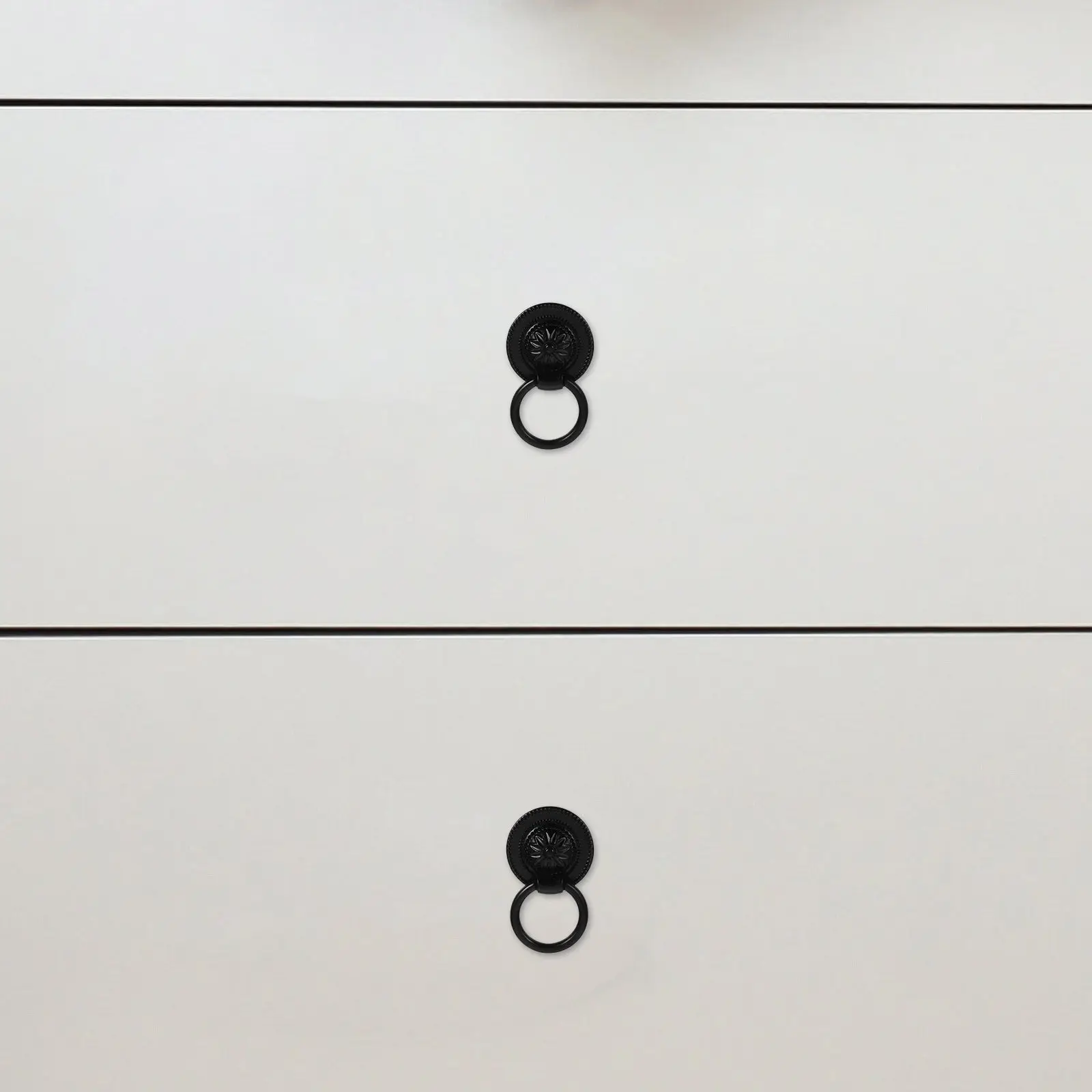 4Pcs Vintage Style Chrysanthemum Drawer Pulls Retro Decorative Handles for Furniture Dressers Cabinets Farmhouse Hardware