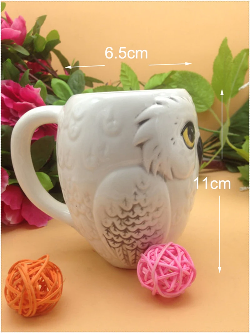 Cartoon Creative Owl Mug Ceramic Mugs Ceramic Milk Tea Cup Breakfast Morning Mug  Coffe Cup Xmas Gift Collection Coffee Cup