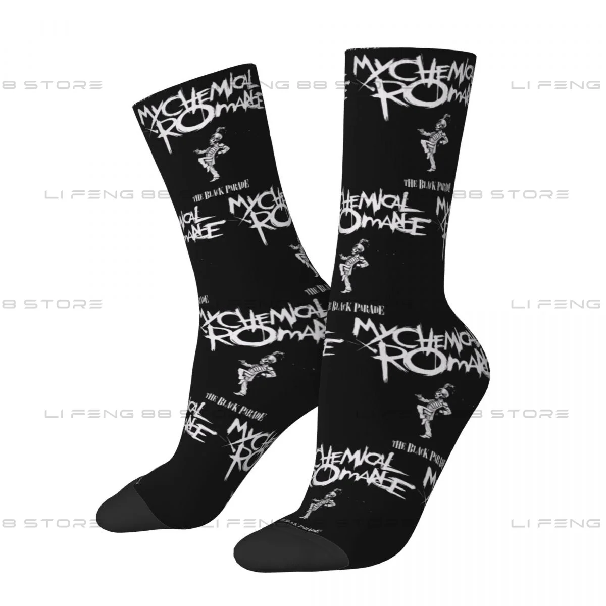 my chemical romance Carry On Romance Men Women Socks Windproof Novelty Spring Summer Autumn Winter Stockings Gift