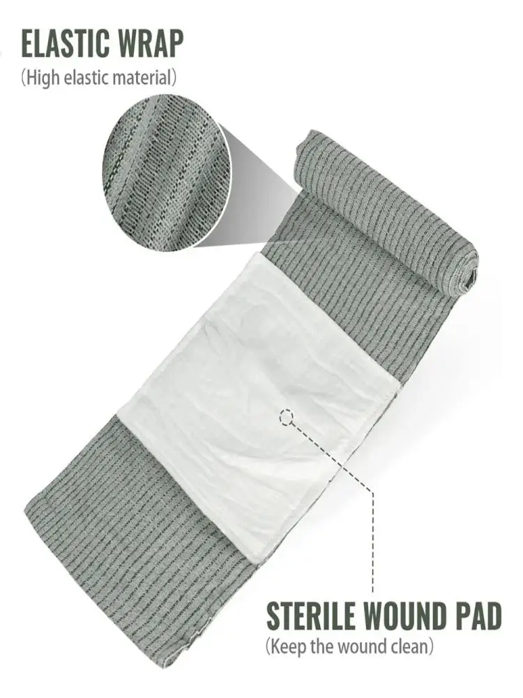 إسرائيل عاصبة الصدمة عدة الطوارئ ضغط الفرقة المعونة عاصبة الطبية خلع الملابس العقيمة لفة الفرقة المعونة الصدمة الطوارئ #4