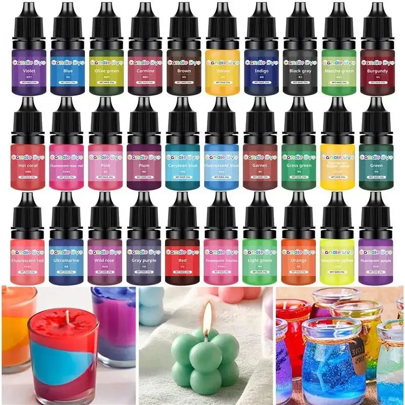 36 farben Kerze Farbstoffe Pigment Aromatherapie Flüssigkeit Farbstoff Pigment DIY Kerze Form Seife Färbung Handgemachte Handwerk Harz Pigment