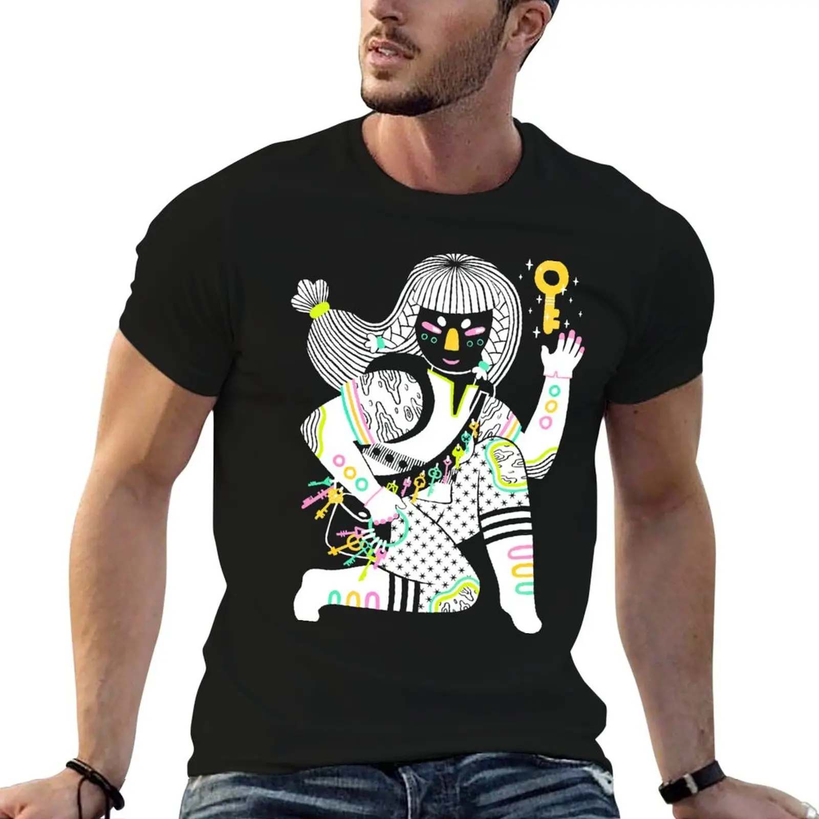 Keeper of the Keys T-Shirt Daily Casual Short Sleeve Tee Shirt