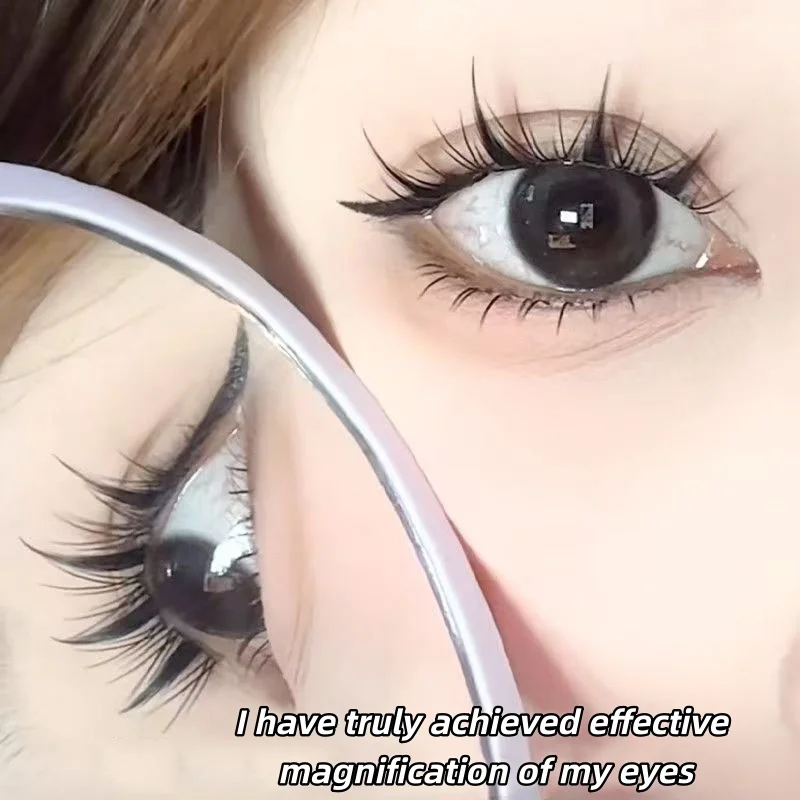 무료 접착제 100개 클러스터 만화 속눈썹, 작은 악마 속눈썹, 자연스러운 시뮬레이션, 매우 부드러운, 엄마의 가짜 속눈썹