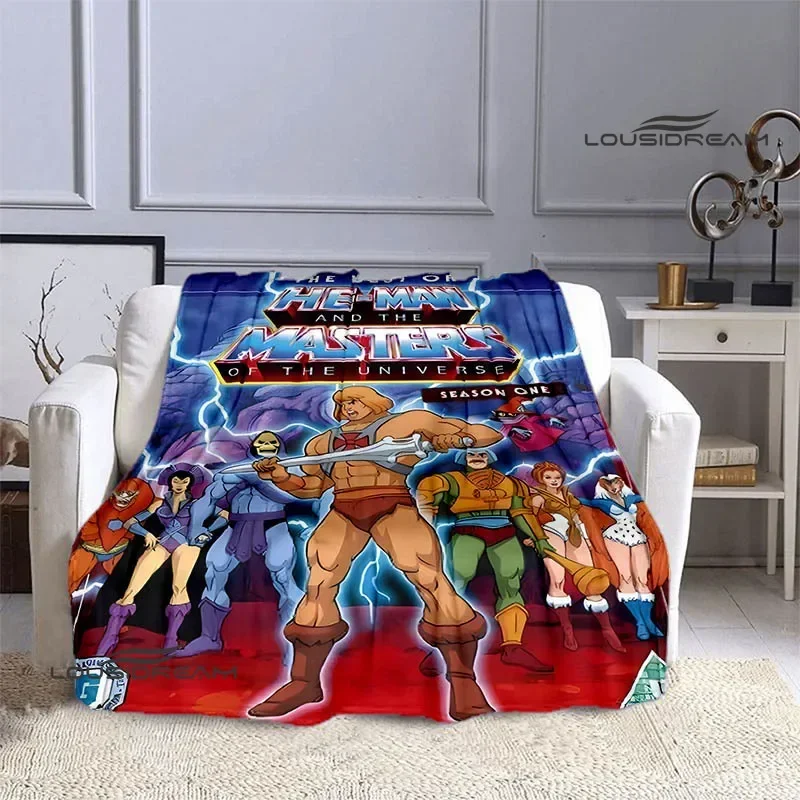 Anime Universe Master HE-MAN Printed Blanket flange warm blanket Home travel blankets bed linings Picnic blanket birthday gift