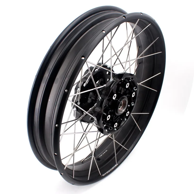 

【2025】VMX 3.0*19" / 4.25*17" Tubeless Wheels Set Replacement For BMW F700GS 2012-2018 Black Hub Black Rim Supermoto