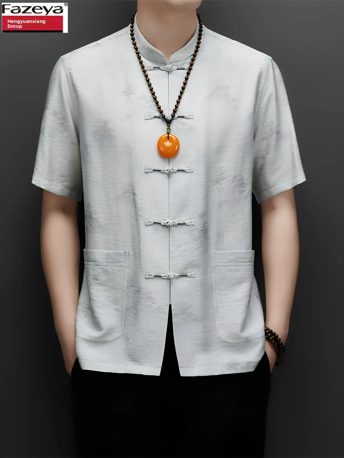 fazeya-silk-printed-summer-thin-men's-tang-suit-set-for-middle-aged-and-elderly-people-comfortable-casual-wear-with-short-sle