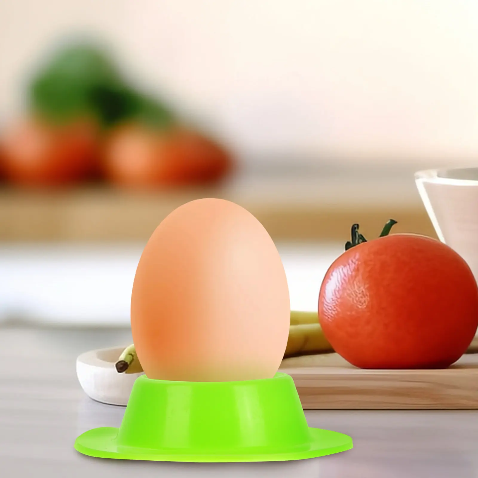 Silicone Egg Holder Stand Countertop Organizer for Fresh Hard Boiled Soft Boiled Eggs Heat Resistant Drop Proof Easy Clean
