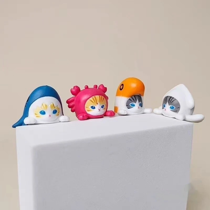 

Cat Fushandi Party Series слепая коробка модные игрушки ручной работы акула кошка милая кукла аниме фигурка настольное украшение подарок на день рождения