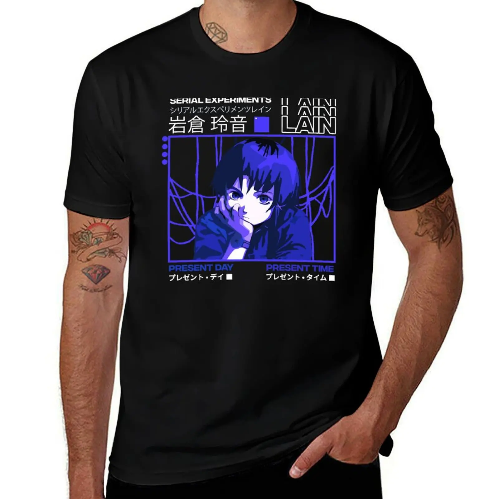 Serial Experiments Lain T-Shirt affliction shirts tshirts personalised anime figures oversizeds anime shirts men