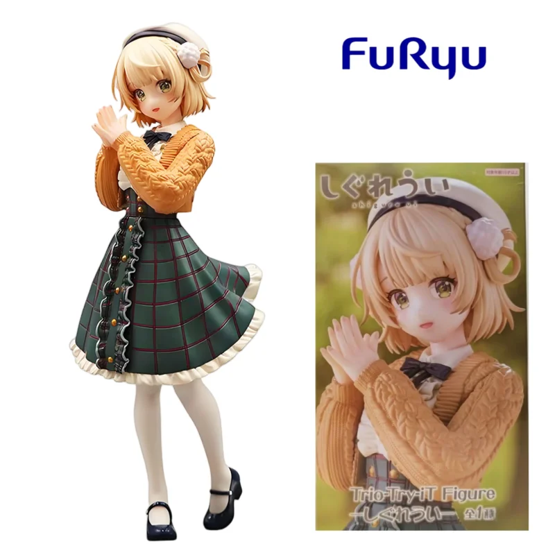 

In Stock Original FuRyu Trio-Try-iT Figure Virtual Idol Shigure Ui Illustrator Anime Figure Model Collection Doll Ornaments