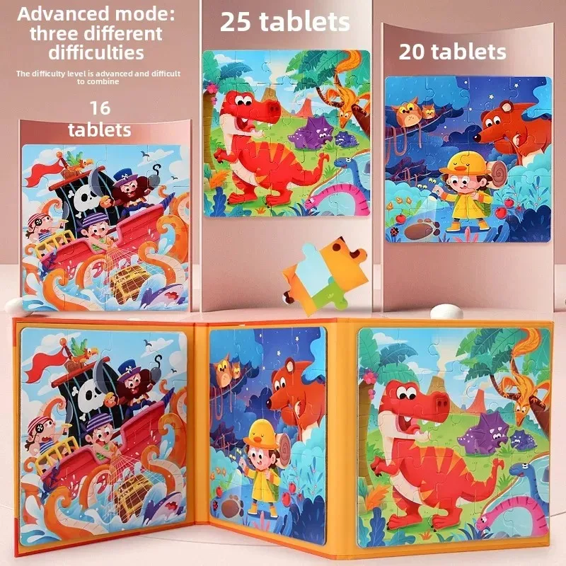 Magnetische puzzels voor kinderen Nivelleerde puzzels voor kinderen vanaf 2 jaar Voorschools leren\ Legpuzzels *Reisspellen en reisspeelgoed voor 2-6.