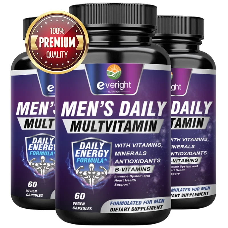 Multivitamin and Mineral Supplements for Energy, Muscle, Immune System, Antioxidants Nutritional Capsules