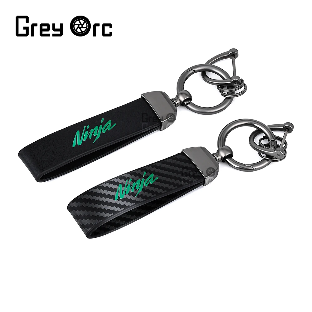 Leder Seil Schlüsselbund Tasche Anhänger Schlüssel Kette Halter Schlüssel Motorrad Schmuckstück Schlüsselring Für KWASAKI NINJA 650 ZX6R ZX 6RR ZX9R