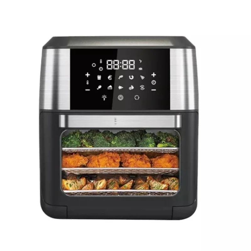 Newest air fryer oven without custom oil free deep kitchen appliance with silver digital crest commercial stainless steel liner