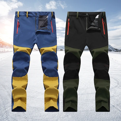 Pantalones de senderismo a prueba de viento al aire libre de otoño e invierno para hombres, pantalones coloridos de trabajo para acampar