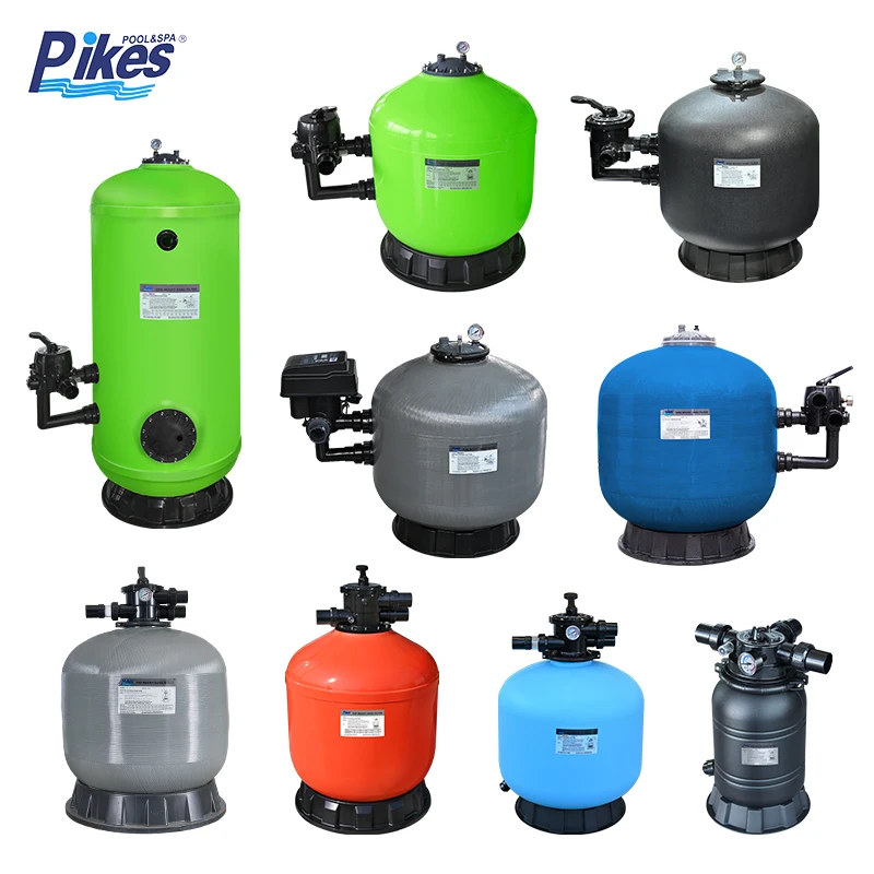 Pikes Complete Swimming Pool Equipment Set Sand Filter Pool Pump Disinfection System LED