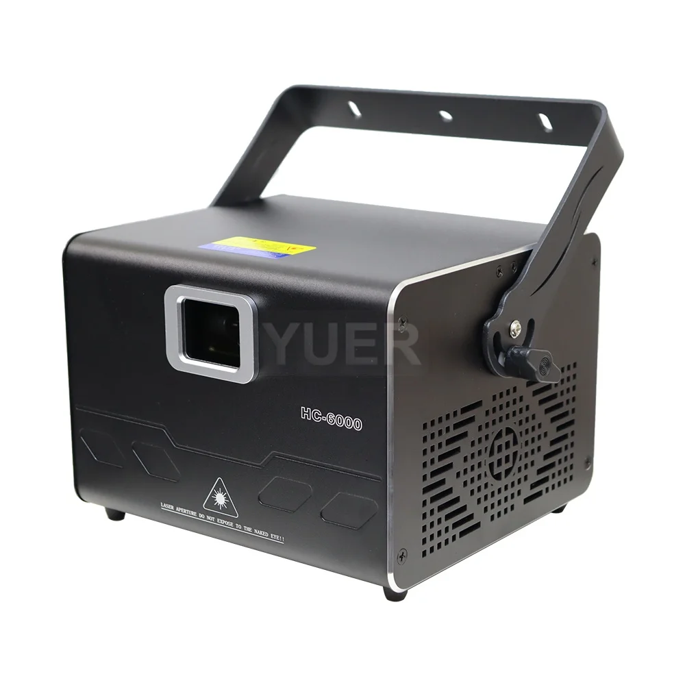 2 قطعة/الوحدة 6 واط RGB الرسوم المتحركة شعاع الليزر مع ILDA RJ45 حفل زفاف العارض Dj ديسكو DMX التحكم بالموسيقى مصباح MX مستودع السفينة