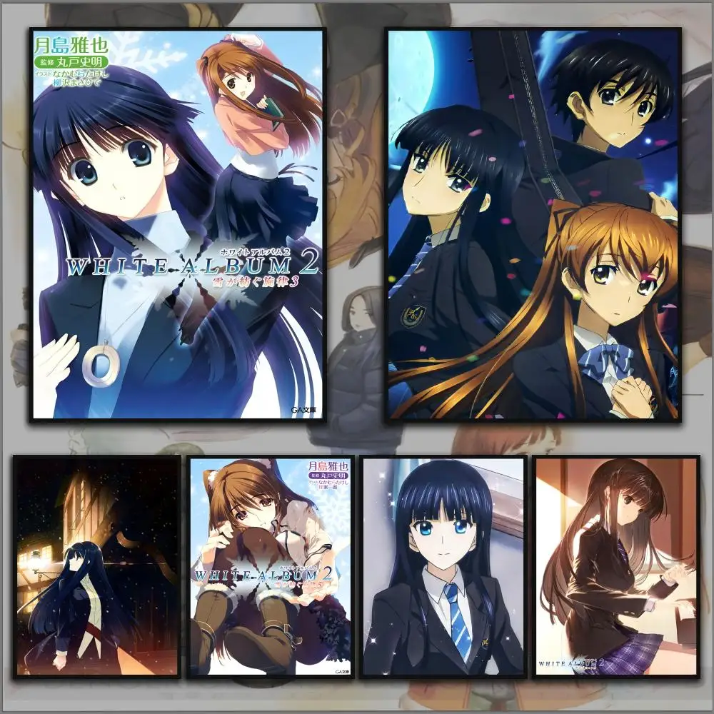 ملصق Setsuna W-WHITE 2 HD ألبوم أنيمي موضوع ساخن المغني/OST/فيلم مقاوم للماء عصا ذاتية يوكي ديكور المنزل #1