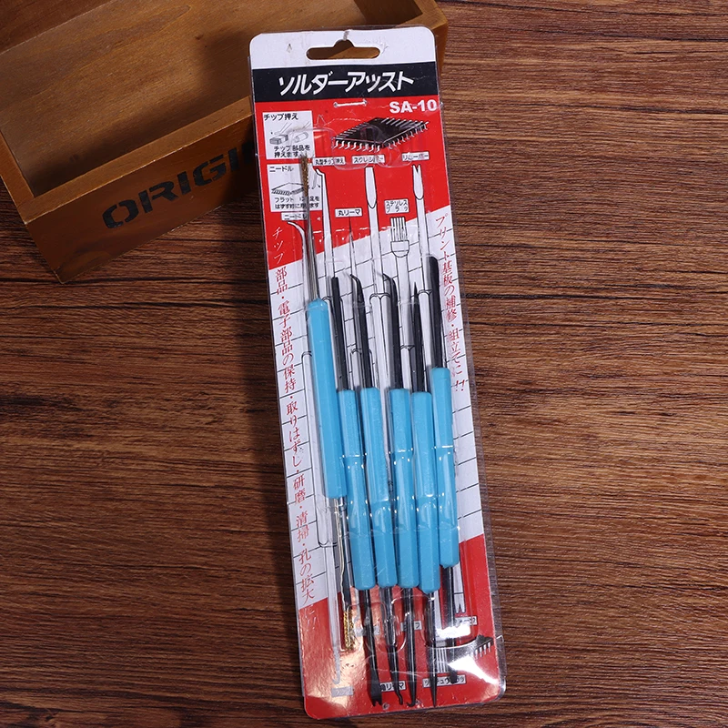 

6 шт./компл., инструмент для распайки, инструмент для очистки печатных плат, инструмент для ремонта, набор инструментов для пайки, инструменты для пайки печатных плат