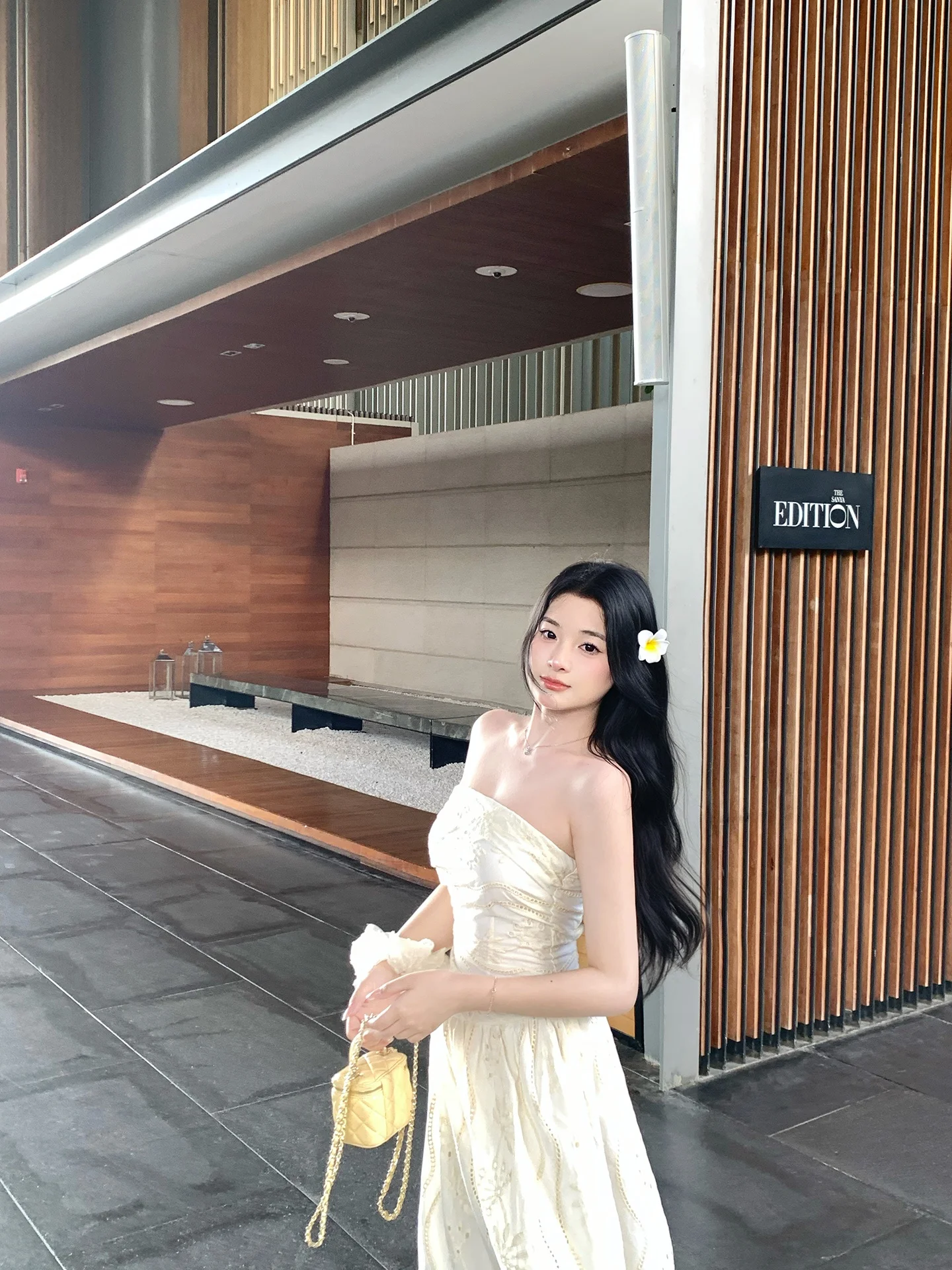 

Женское длинное платье Banana Shoulder Bared без рукавов, в стиле Pure Desire, повседневное, для ежедневной носки, в милом стиле