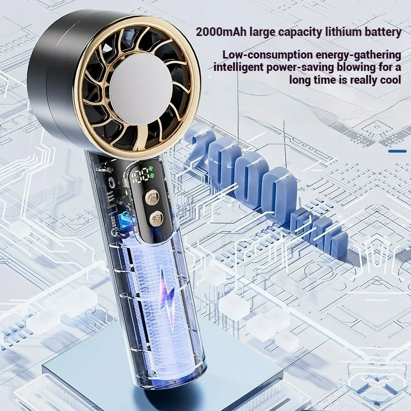 100 سرعة مروحة صغيرة USB قابلة للشحن مروحة كهربائية محمولة في الهواء الطلق مراوح شخصية محمولة للمنزل مكتب مروحة قناة تبريد الهواء