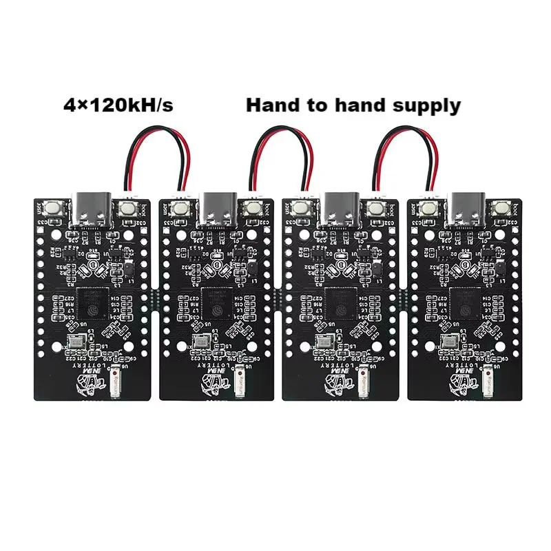 Nueva cadena bot oficial NMMiner Lucky BTC Solo Lottery Miner 120*8 = 960KH/s cadena superior nerdminer v2 ESP32S3 uno por uno de baja potencia