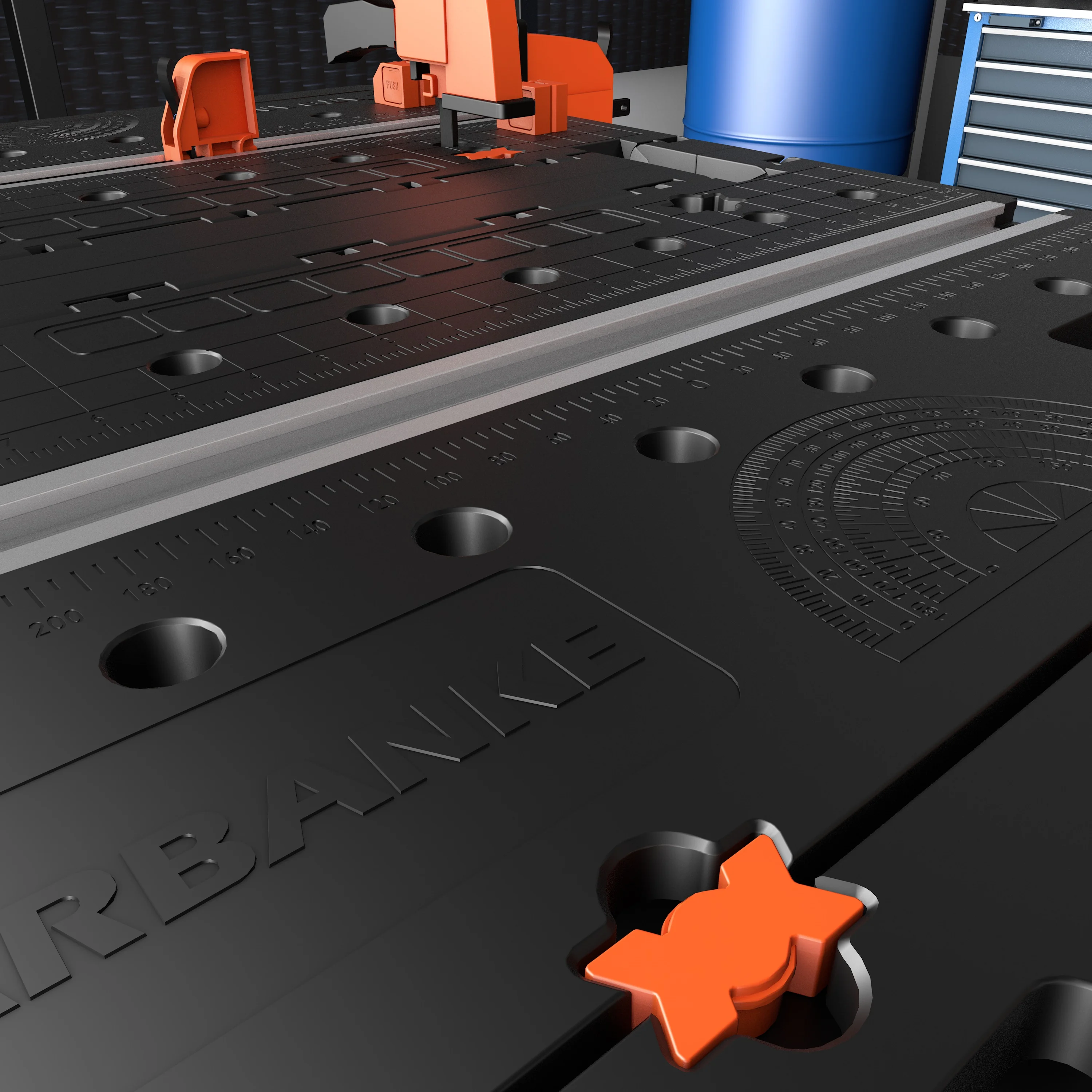 Folding Workbench,2-in-1 Waterproof Portable Folding Work Table,31" W x 25" D x 32" H Workbench,Height-Adjustable Work Table