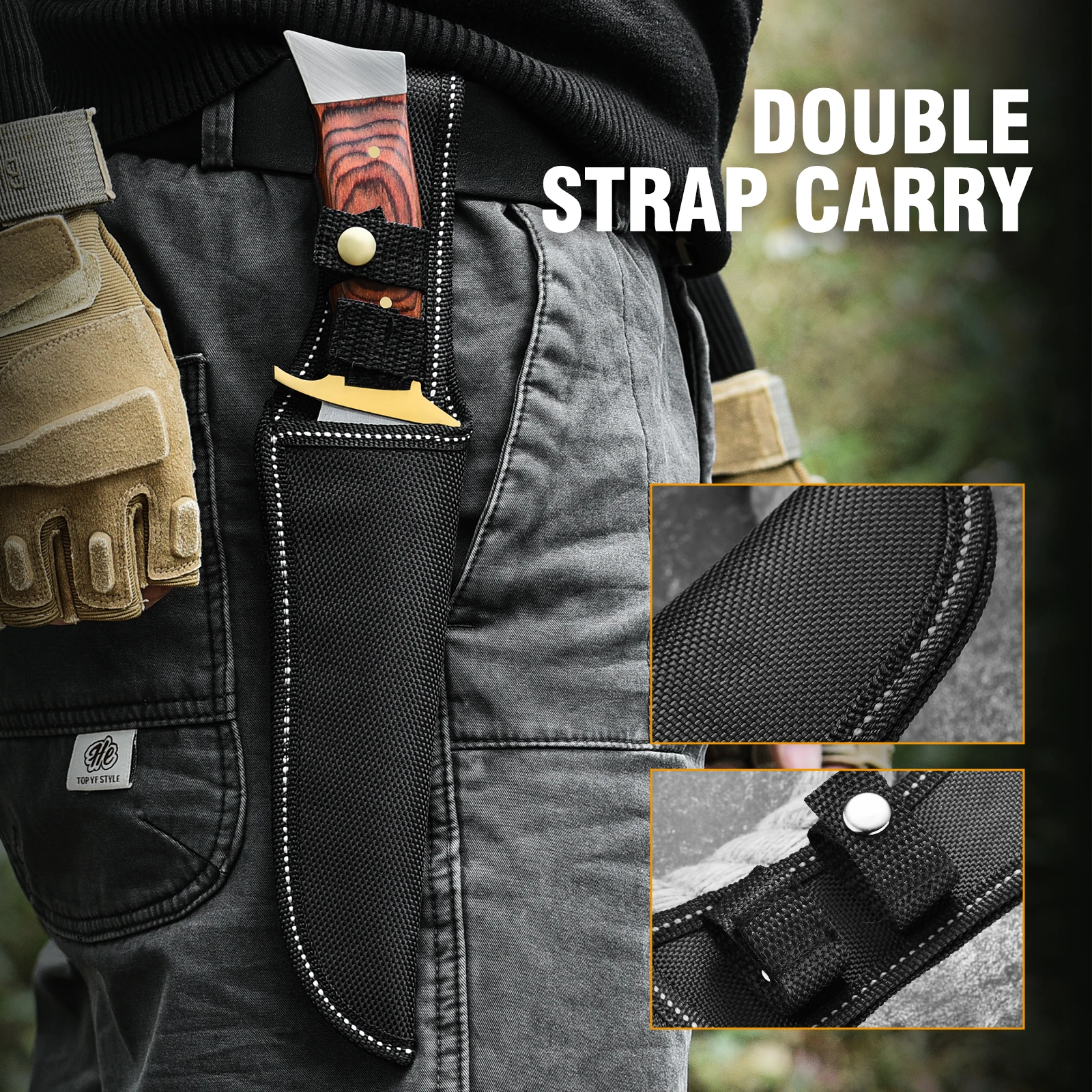 1 Knife, High-Quality Outdoor Knife, Fixed Blade, Straight Knife, Kitchen Multipurpose Knife, High Hardness Portable Knife
