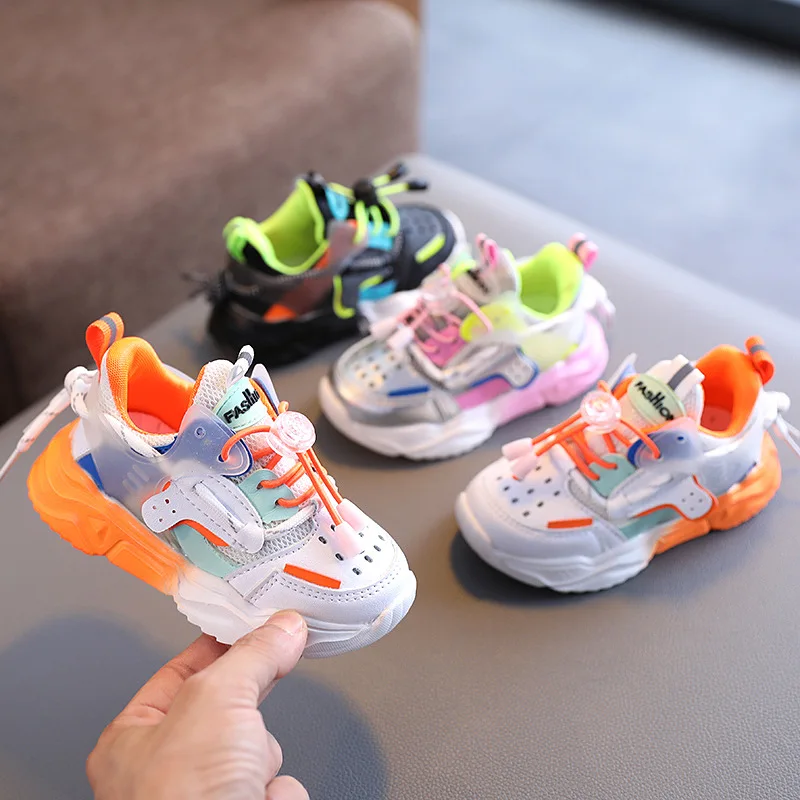 New Autumn Baby Girls Boys Casual Shoe Soft Bottom Non-slip Breathable Outdoor Fashion for Kids Sneakers Children Sports Shoes