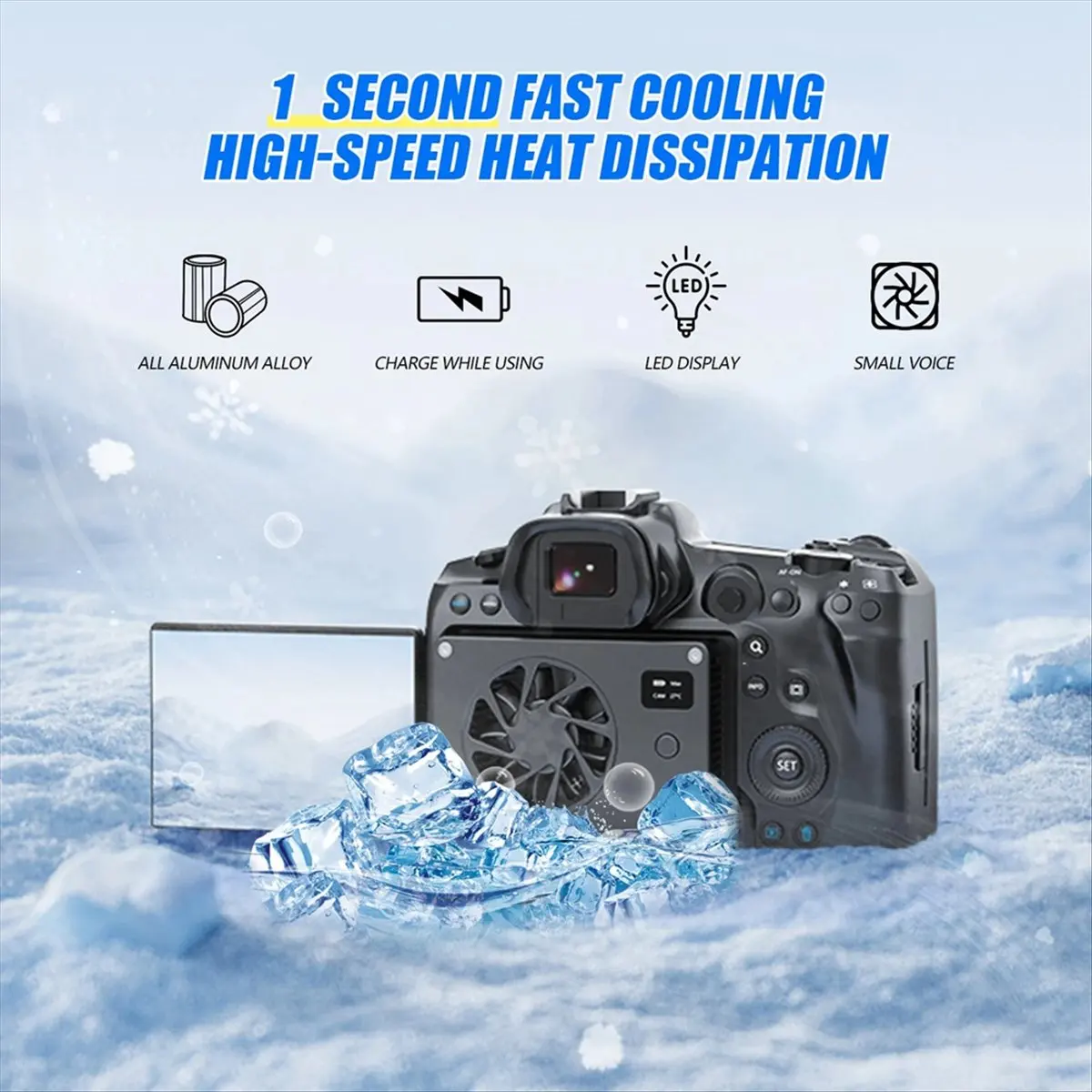 

N05R Camera Live Broadcast Radiator Micro-Single SLR Intelligent Semiconductor Cooling Cooling Ultra-Quiet Fan Cooling