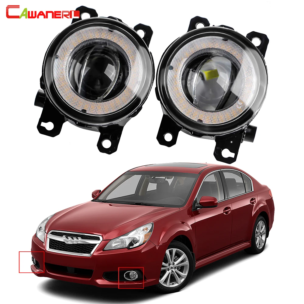 

2 X 30W 8000LM Car Glass Lens Fog Light LED Angel Eye Daytime Running Lamp DRL For Subaru Legacy Sedan 2010 2011 2012 2013 2014