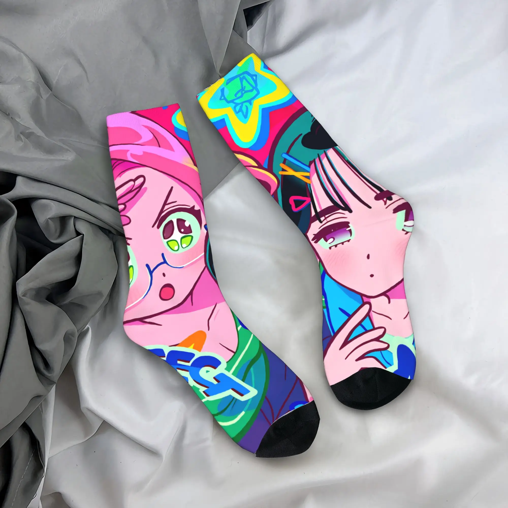 

Muse Dash, элегантные носки с графическим рисунком, зимние нескользящие носки, женские и мужские велосипедные носки высокого качества