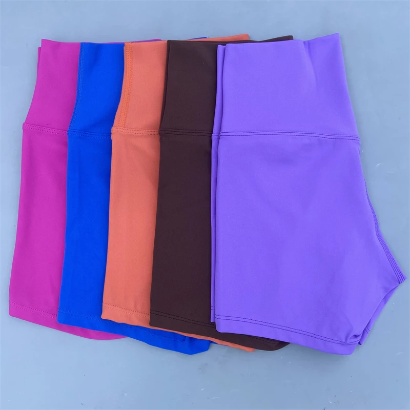 Gym Sports Shorts Women Yoga Shorts Workout Short Leggings High Waist Fitness Short Pants Running Cycling Tight Soft Sportswear