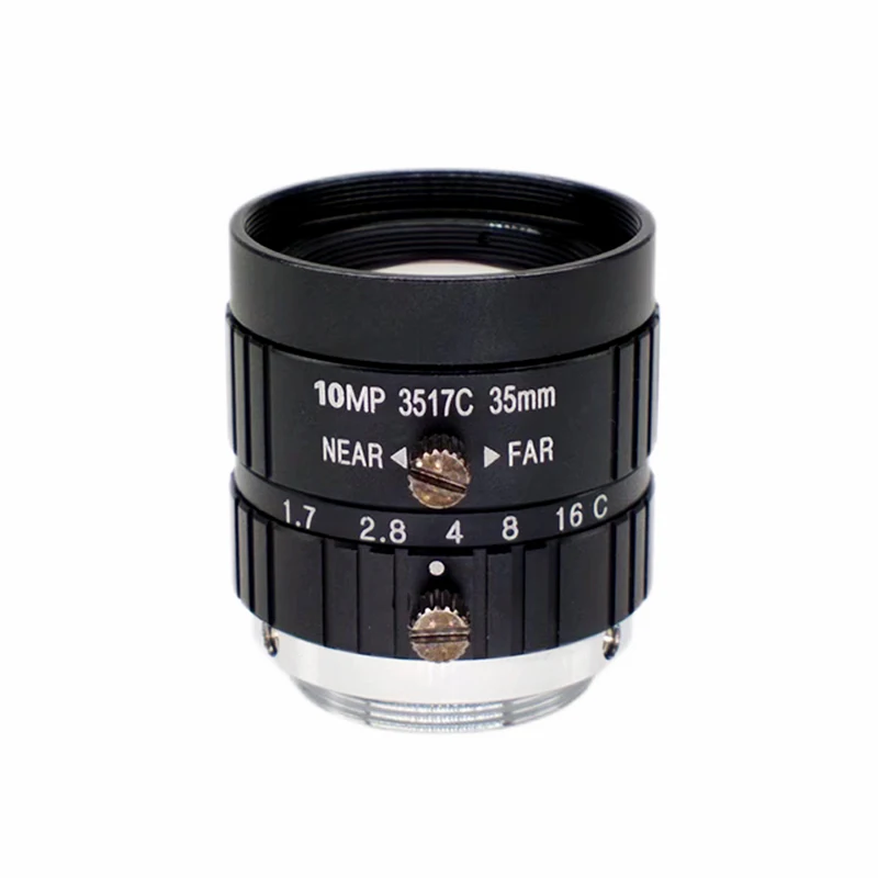

10MP 1" 35mm C-Mount Machine Vision Lens F1.7 4K CCTV Lens Low Distortion Security Network Camera Industrial Camera Lens SL-0371