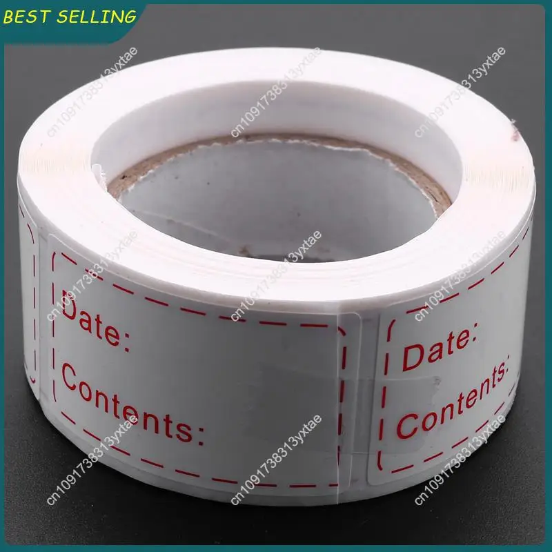 

N09R-1200 шт. съемные этикетки для морозильной камеры 1 х 3 дюйма, наклейки для хранения продуктов, бумажные этикетки для холодильника с морозильной камерой, легко очищаемые