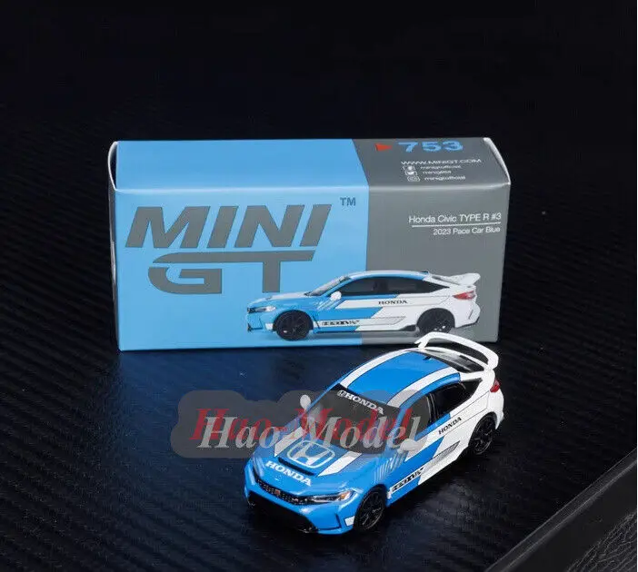 

Миниатюрная модель автомобиля 1/64 для Honda Civic TypeR #3 2023 Pace, модель автомобиля из сплава, литый под давлением металлический симулятор для мальчиков, подарок, хобби, демонстрационные украшения