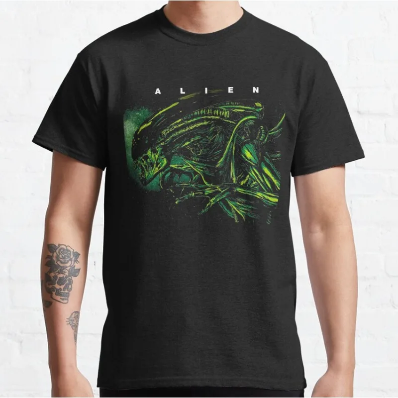 الغريبة الظلام الغريبة الفضاء زينومورف ريبلي نوسترومو ويلاند ، يوتاني Facehugger القطن الخالص تي شيرت تي شيرت ملابس الصيف