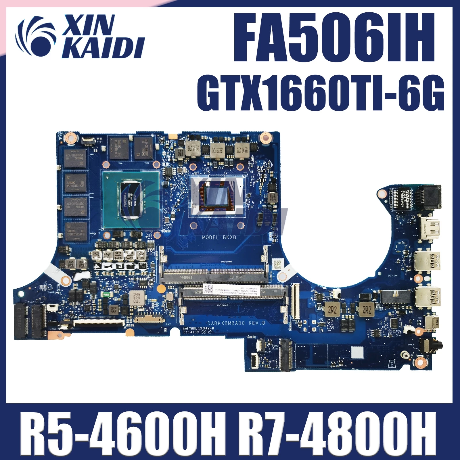 

FA506IH Mainboard ASUS TUF Gaming A15 FA506 FA506II FA506IU FA506IV FA706II FA706IH FA706 FA706IU Laptop Motherboard R5 R7 R9