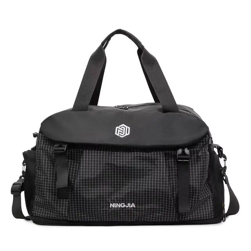 Color-Blocked Padded Messenger Lightweight Nylon Water-Resistant Shoulder Versatile Commuter Bag with Multiple Carrying Options