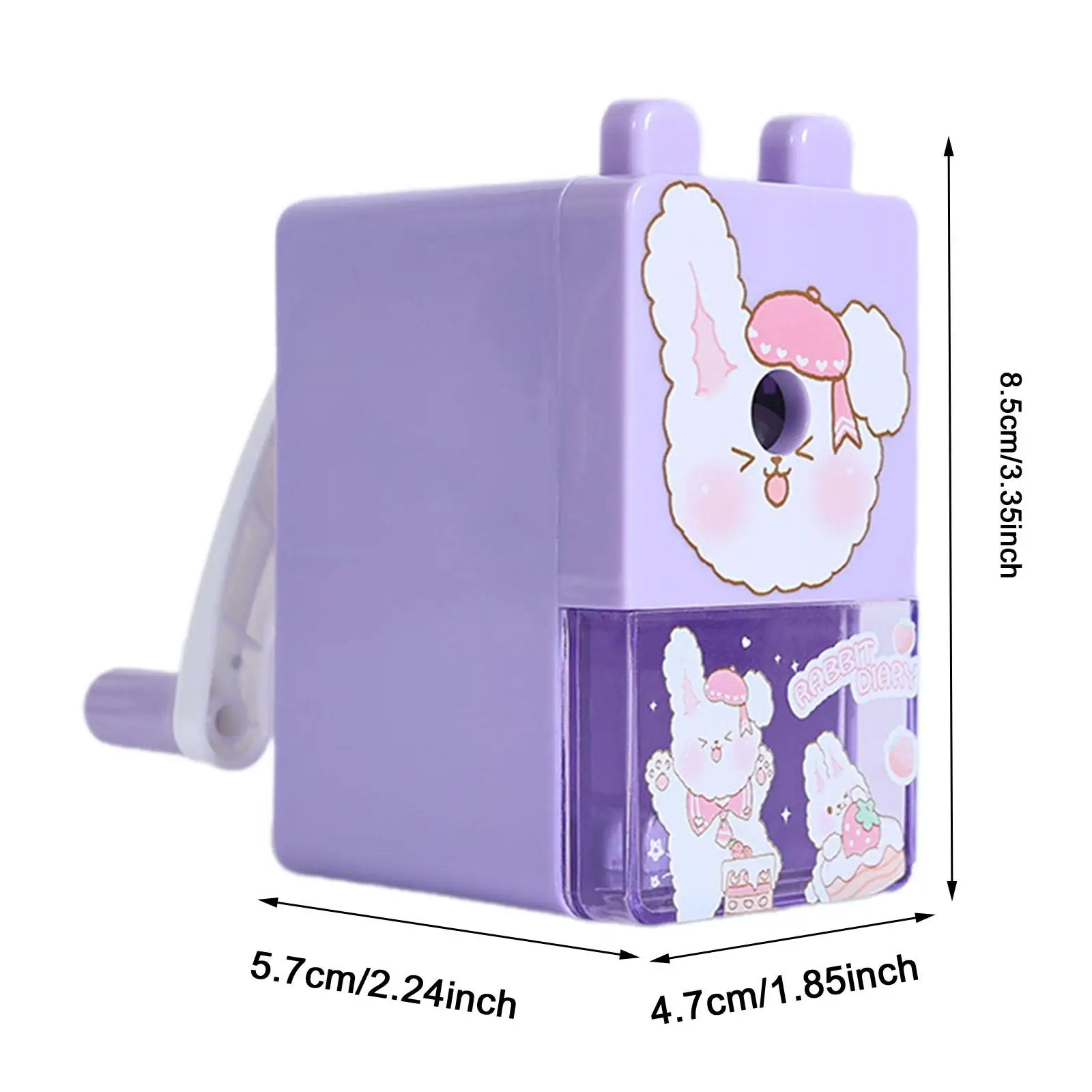 Manual Pencil Sharpener Fast Sharpen Cartoon Sharpener for Home Kids Artists
